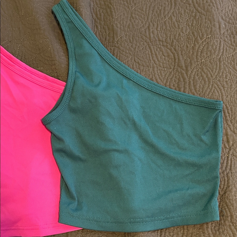SHEIN Multicolor Ribbed Crop Top Set - Picture 6 of 11